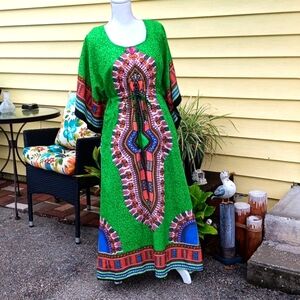 Kaftan California Woman Free Size Vintage Lounge Dress